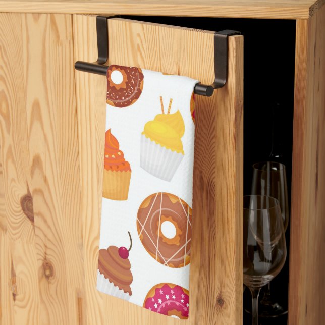 Donuts & Cupcakes  Kitchen Towel (Thirds Fold)