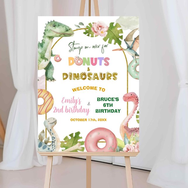 Donuts et Dinosaures Affiche de bienvenue frère (Créateur téléchargé)