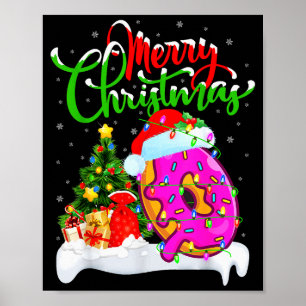 Donuts Food Lover Xmas Decorations Santa Donuts Ch