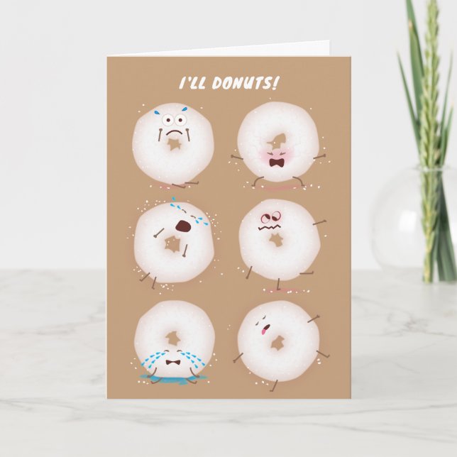 Donuts Go Nuts Carte Saint Valentin (Devant)