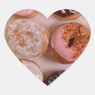 DONUTS! HEART STICKER