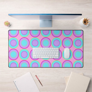 Donuts Lilac Et Turquoise Avec Remplissage Sur Ros