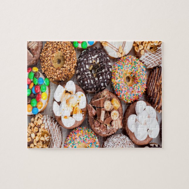 Donuts Marshmallow Puzzle Puzzle (Horizontal)