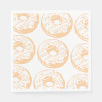 Donuts paper napkin