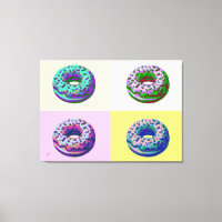 Donuts Retro Style Pop Art 
