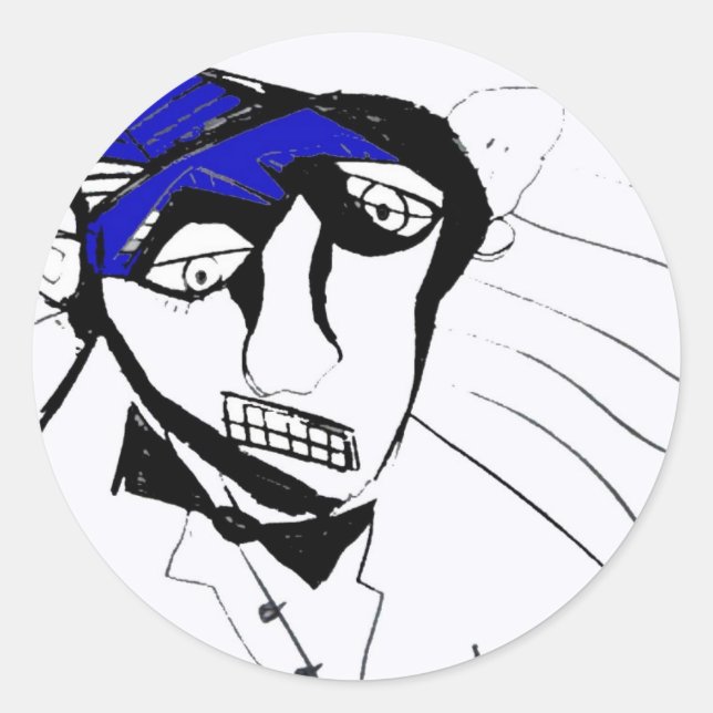 DOO FUSS CLASSIC ROUND STICKER (Front)