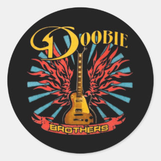 DOOBIE BROTHERS, The DOOBIE BROTHERS, DOOBIE, BROT Classic Round Sticker