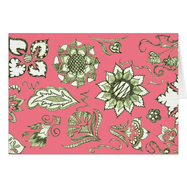 Doodé en rose et en olive (Devant Horizontal)