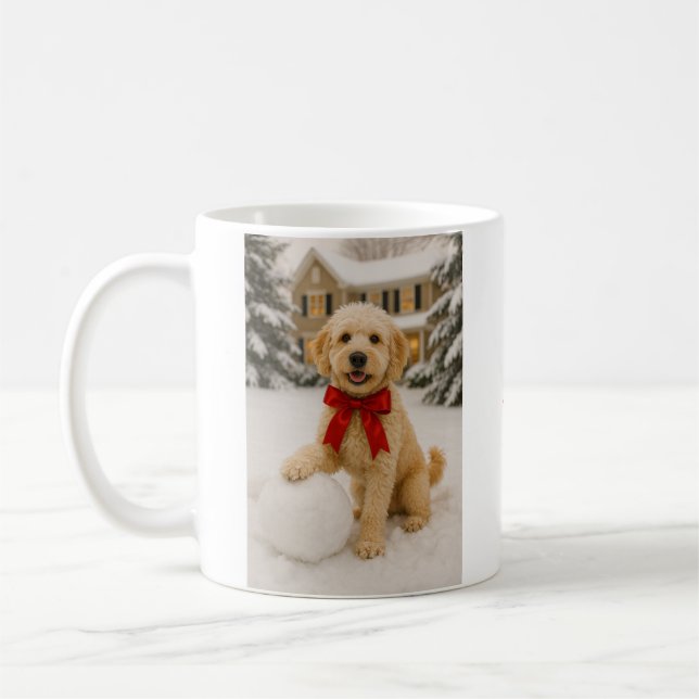 Doodé Hiver Café Mug (Gauche)