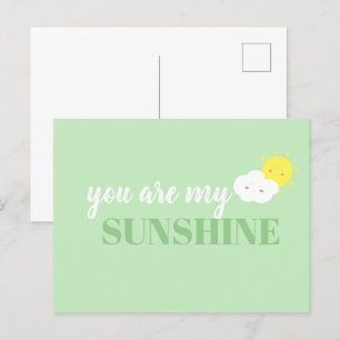 Doodé Vous Êtes Ma Carte Postale Vert Sunshine