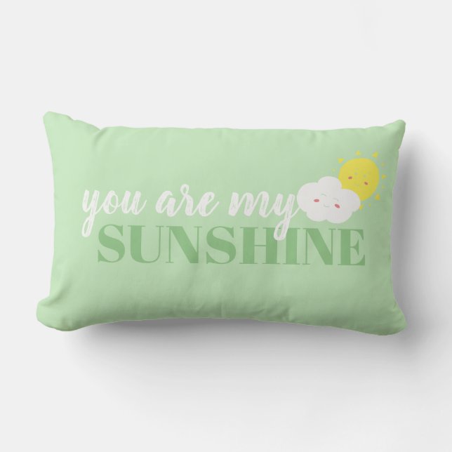 Doodé Vous Êtes Mon Coussin Soleil Vert (Recto)
