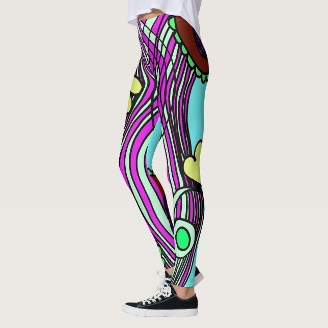 Doodle 1E Colors 3 Leggings (Left)