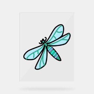 doodle a Dragonfly Acrylic Sign