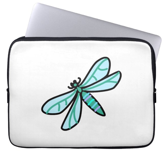 doodle a Dragonfly Laptop Sleeve (Front)