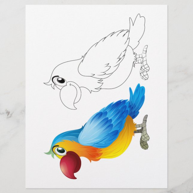Doodle animal for parrot macaw (Front)