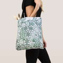 Doodle Art Design on shopping tote