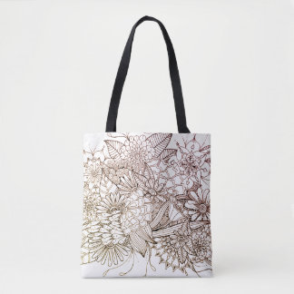 Doodle Art Design Tote Bag