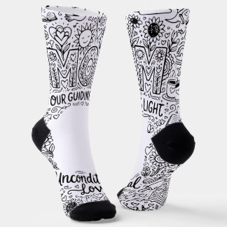 Doodle Art "Mom Our Guiding Light" Socks