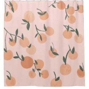 Doodle Art: Orange Cherry Vintage Pattern