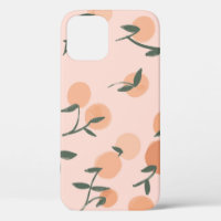Doodle Art: Orange Cherry Vintage Pattern