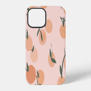 Doodle Art: Orange Cherry Vintage Pattern iPhone 12 Case