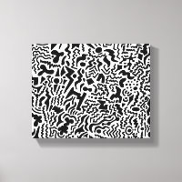 Doodle Art Stretched Canvas Print