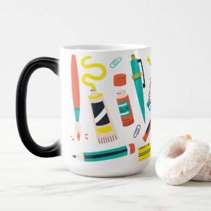 Doodle Art Supplies Magic Mug
