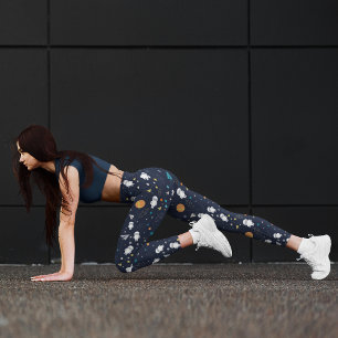 Doodle Astronaut Leggings