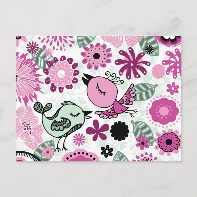 doodle birds postcard (Front)