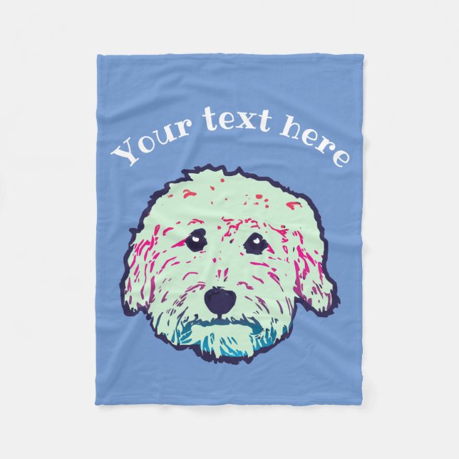 Doodle blanket - Goldendoodle, Labradoodle gift (Front)
