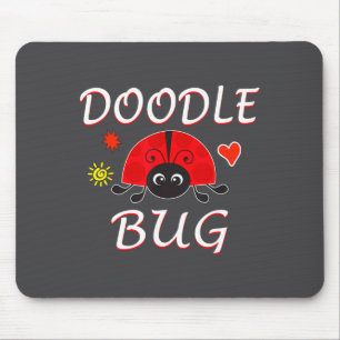 Doodle Bug Funny Doodle Ladybug  Mouse Pad