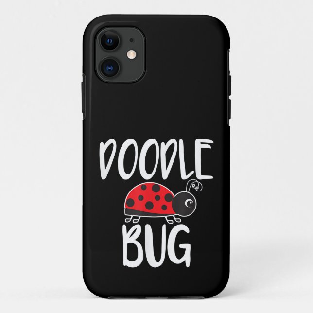 Doodle Bug Ladybug Funny Doodle Case-Mate iPhone Case (Back)