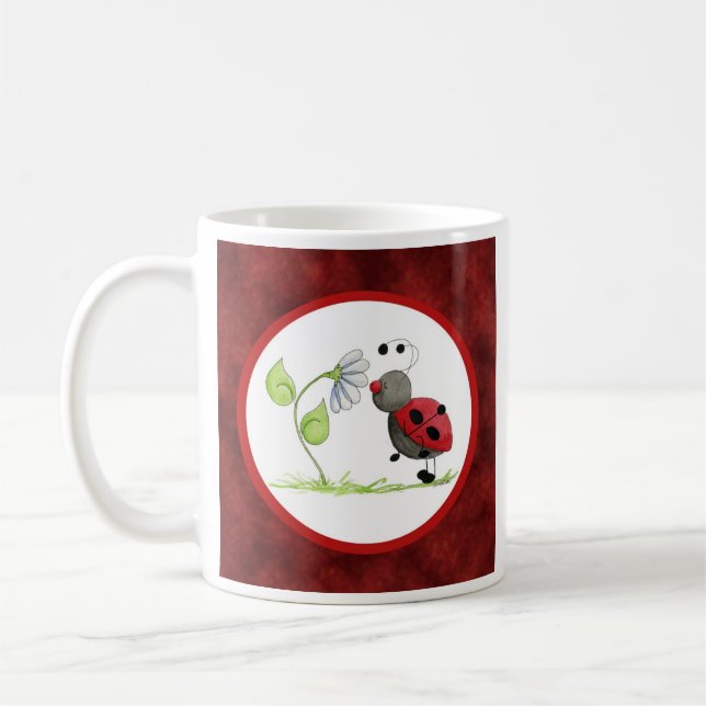 Doodle Bug Ladybug Mug (Left)