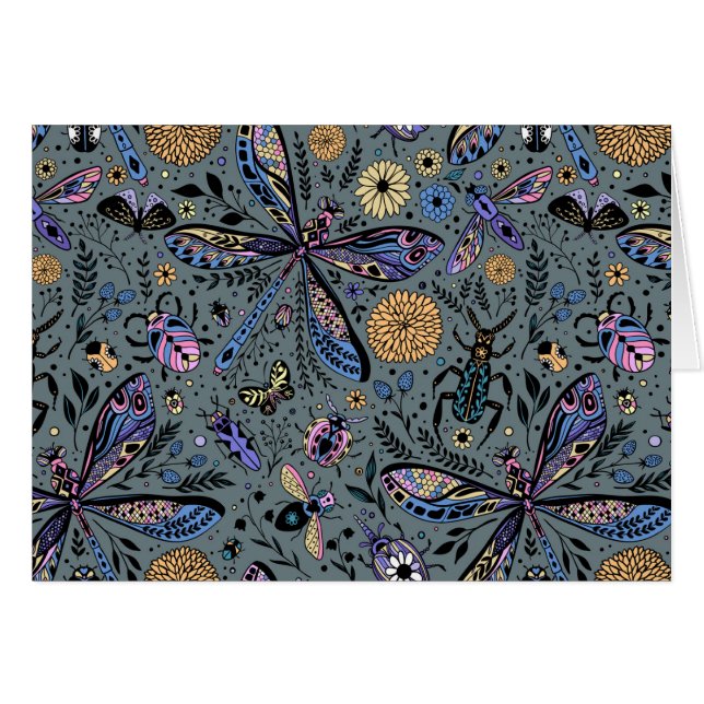 Doodle bugs on slater grey (Front Horizontal)