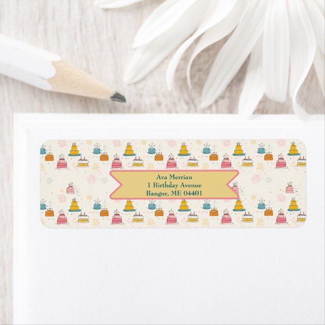 Doodle Cakes – Personalized Birthday Address (En situation)