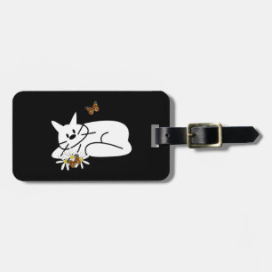 Doodle Cat Luggage Tag