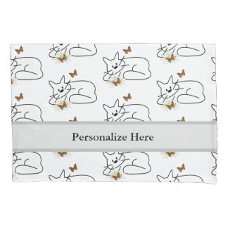 Doodle Cat Pillowcase