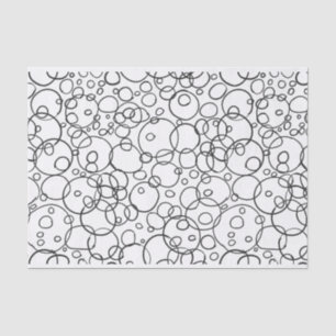 Doodle Circle Scribble Pattern  Tissue Paper