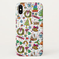 Doodle Clip art Christmas design Case