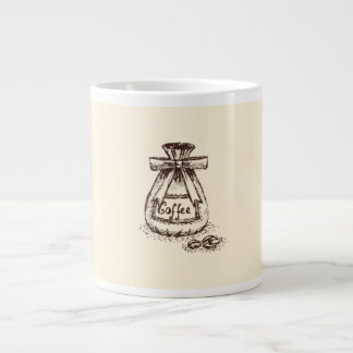 Doodle Coffee Beans Artistic Coffee Mug