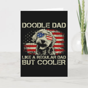Doodle Dad Like Regular Dad But Cooler Goldendoodl Card