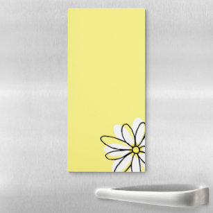 Doodle Daisy Lover Cute Magnetic Notepad