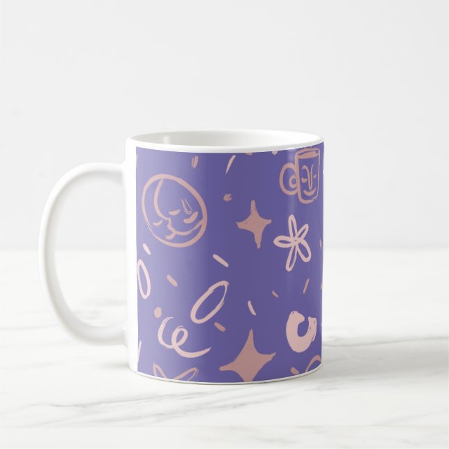Doodle Delight Coffee Mug (Left)