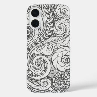 Doodle Design iPhone 16 Case