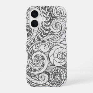 Doodle Design iPhone 16 Case