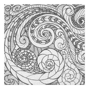 Doodle Design Photo Enlargement Print