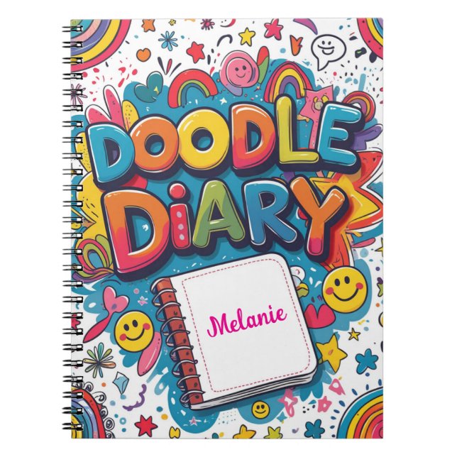 Doodle Diary – Personalized Fun & Creative  Notebook (Front)
