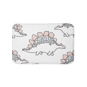 Doodle Dinosaurs: Hand Drawn Fun. Bath Mat
