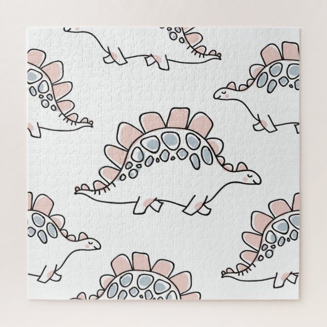 Doodle Dinosaurs: Hand Drawn Fun. Jigsaw Puzzle (Vertical)