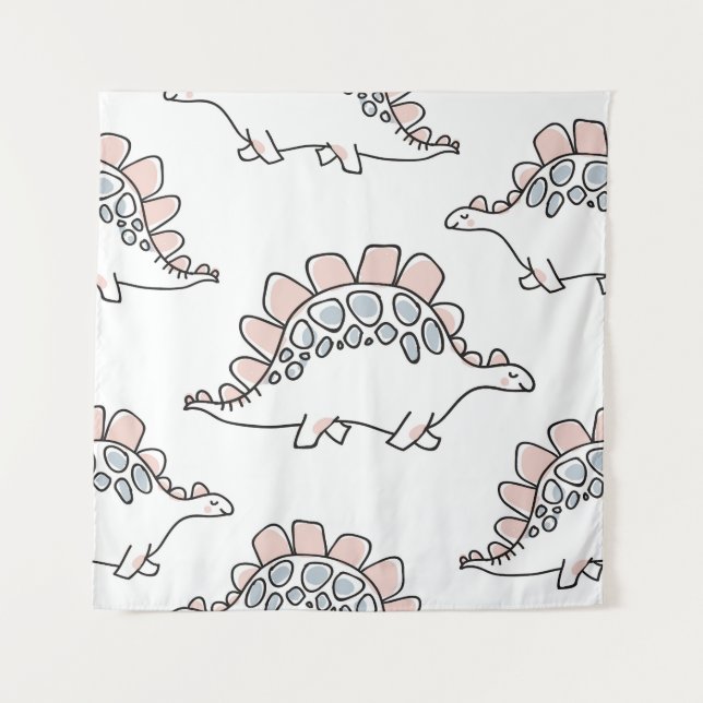 Doodle Dinosaurs: Hand Drawn Fun. Tapestry (Front)